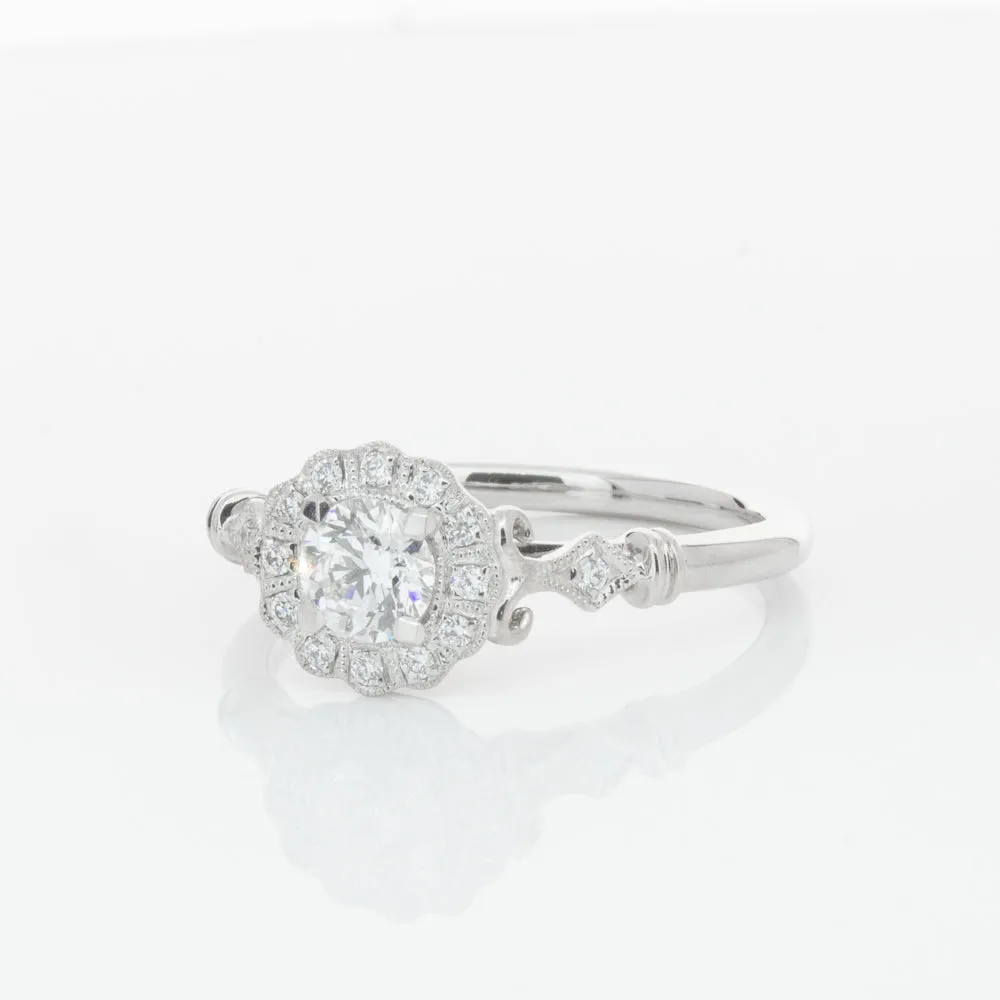 18ct White Gold .40ct Diamond Versailles Ring