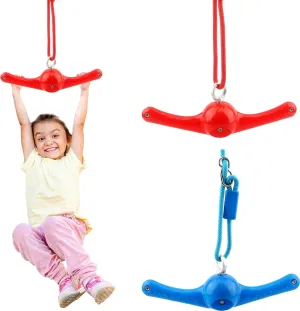 2 Pack Ninja Twist Swing 360 Handle Twist Playset Ninja Line Toys Jungle Gym Accessories for Kids Boys Girls Playground Backyard Swing Set Attachments