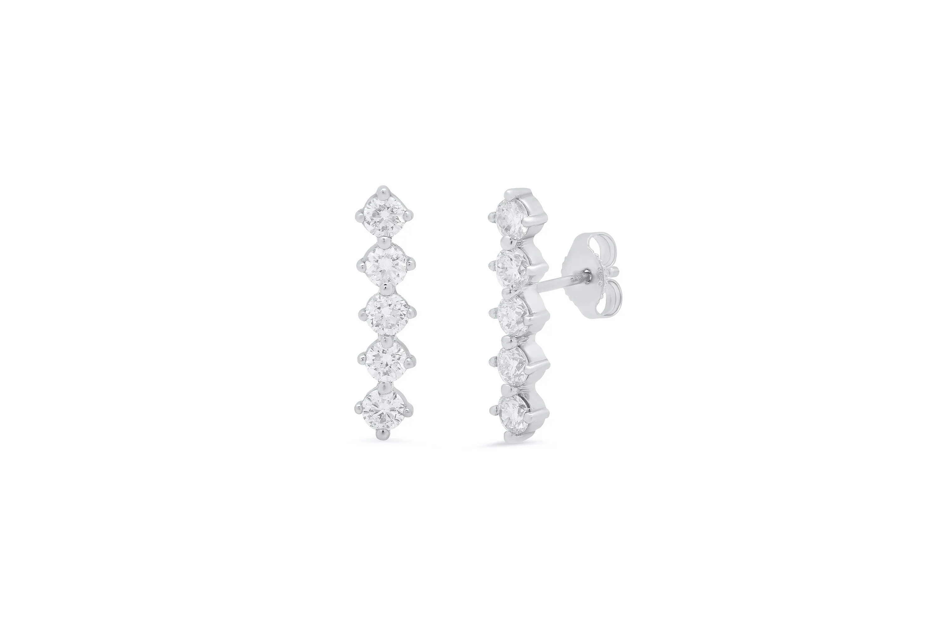 5 Diamond Stud Earrings