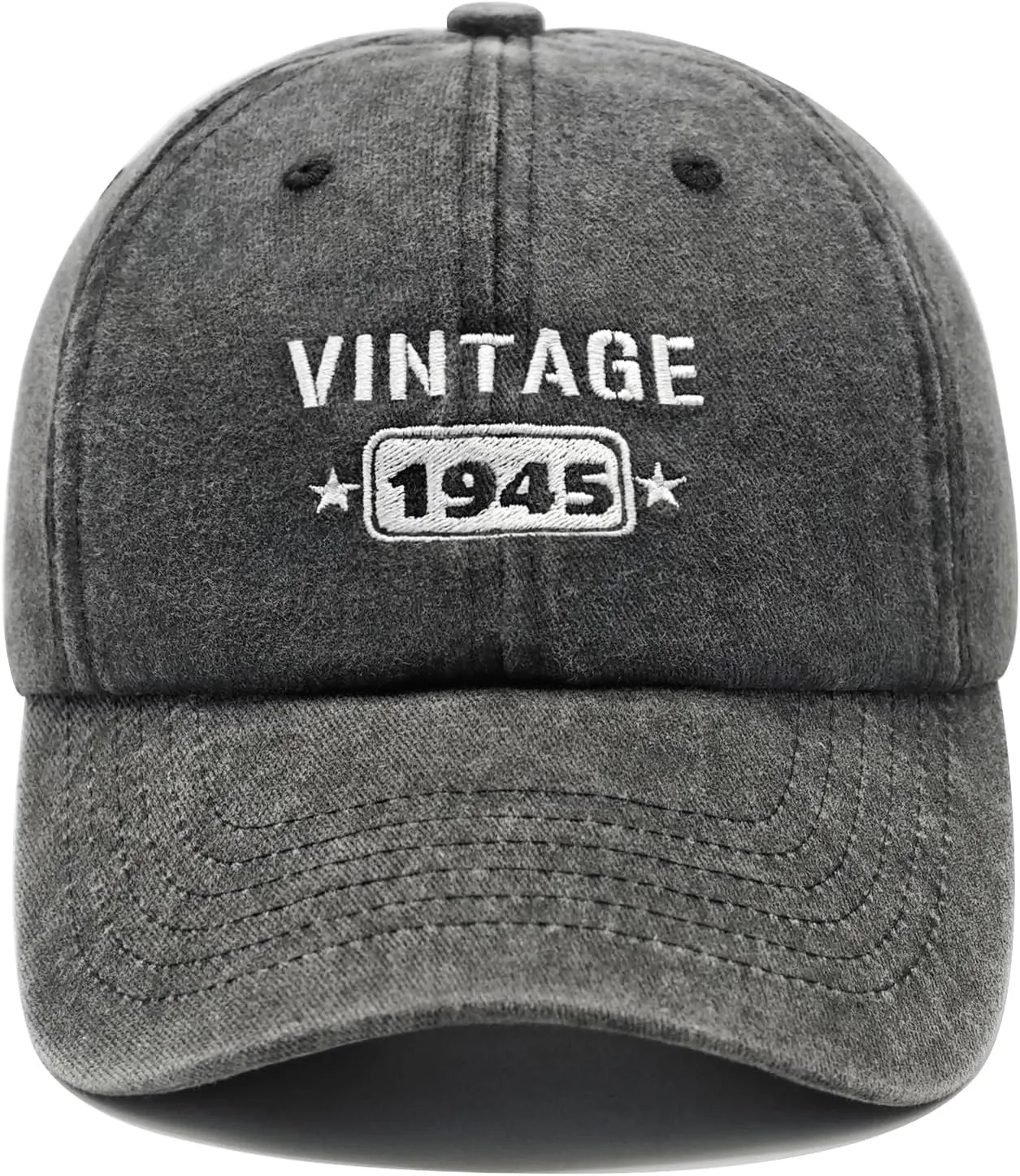 80th Birthday Gifts for Men Women, Happy 80th Birthday Decorations - Embroidered Baseball Cap Adjustable