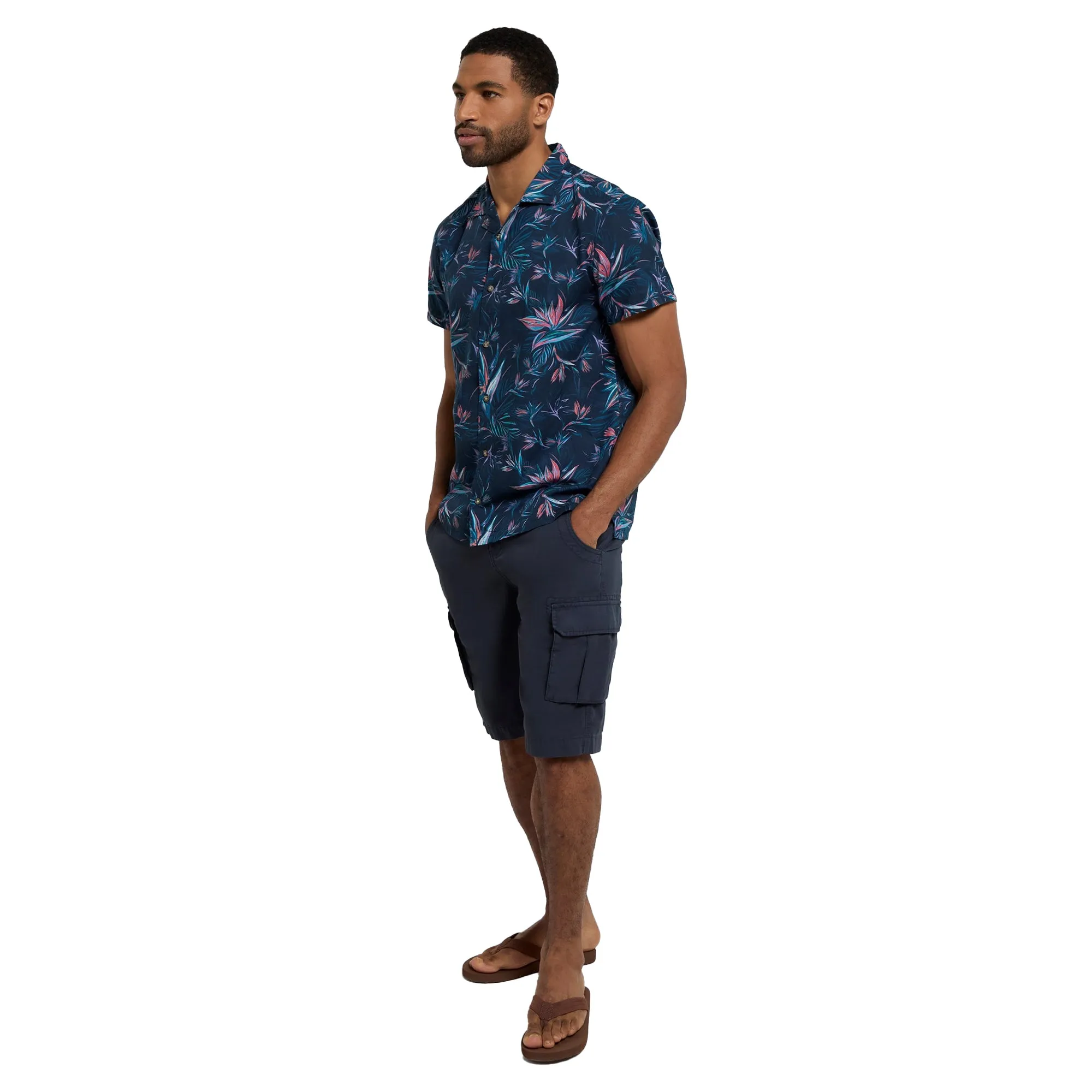 Animal Mens Will Floral Organic Cotton Shirt