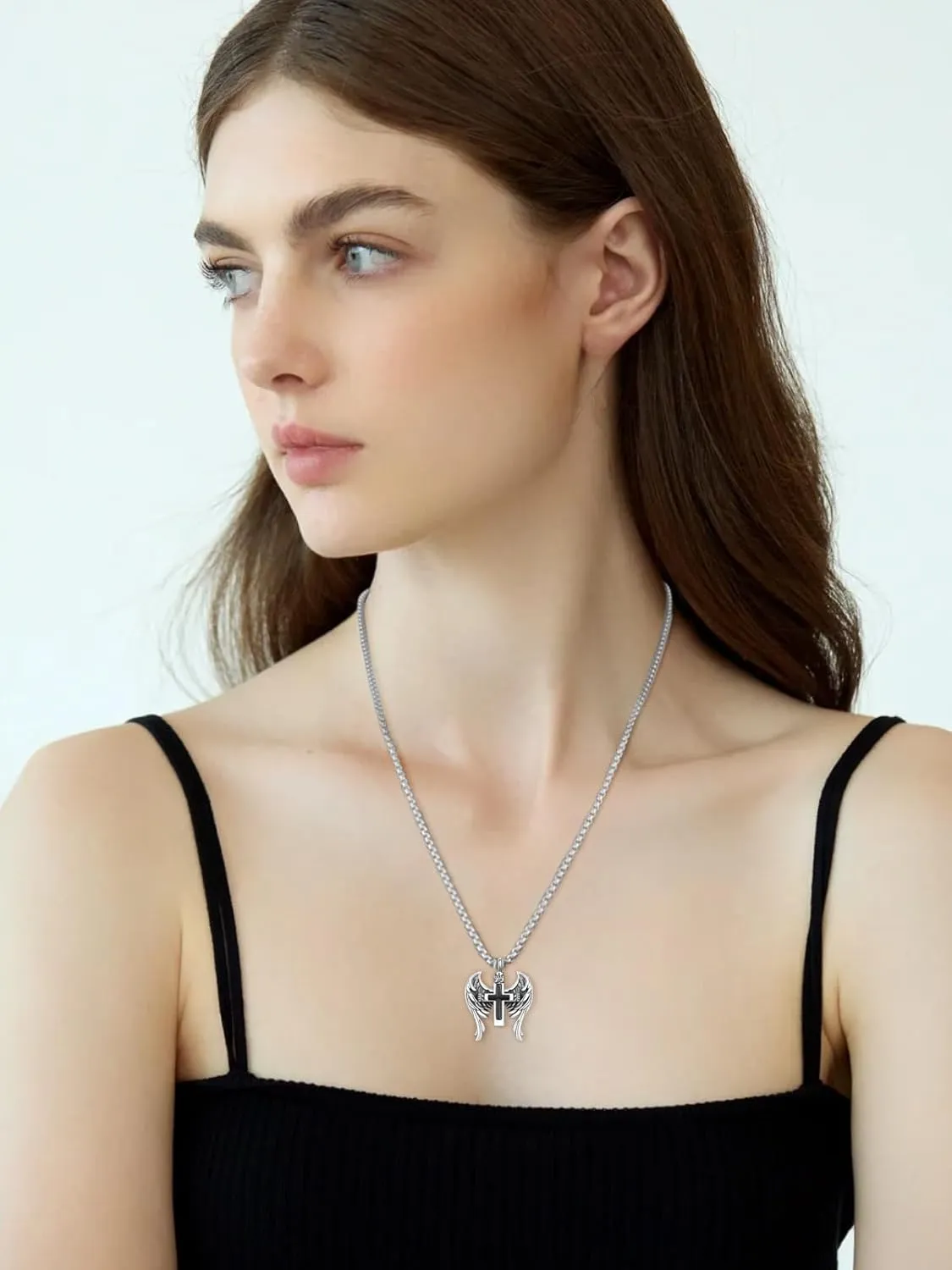 Ashes Cross/Viking Norse/Arrow/Bear Paw/Heart/Thor's Hammer/Hourglass/Tree of Life Necklace 925 Sterling Silver Pendant Necklace Cremation Jewelry Gifts for Men women