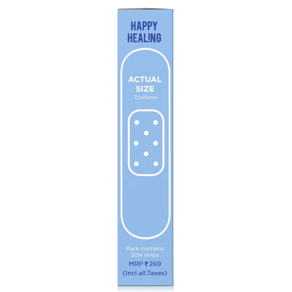 Blue Non-Toxic Printed Bandages