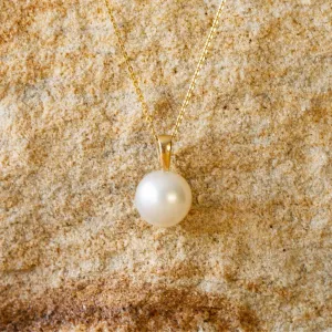 Cocos Pendant Australian South Sea Cygnet Bay Round 12mm B1 9ct Rose Gold