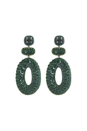 Deepa Gurnani Britt Earring - Green