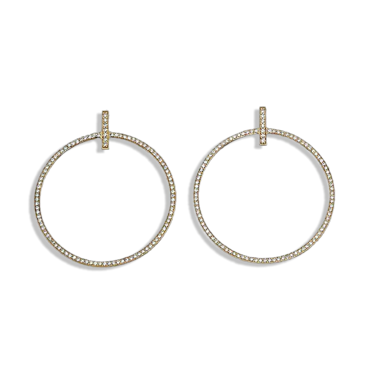 Diamond Hoop Earring