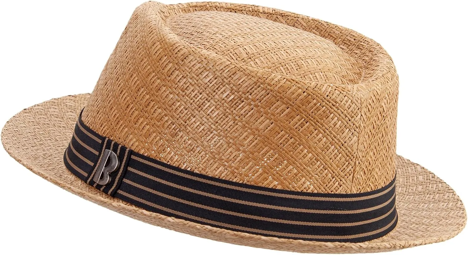 e4Hats.com Big Size Wove Paper Straw Wide Brim Porkpie Upbrim Fedora