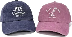 Embroidered Matching Hats Est 2025