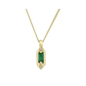 Emerald Baguette Necklace