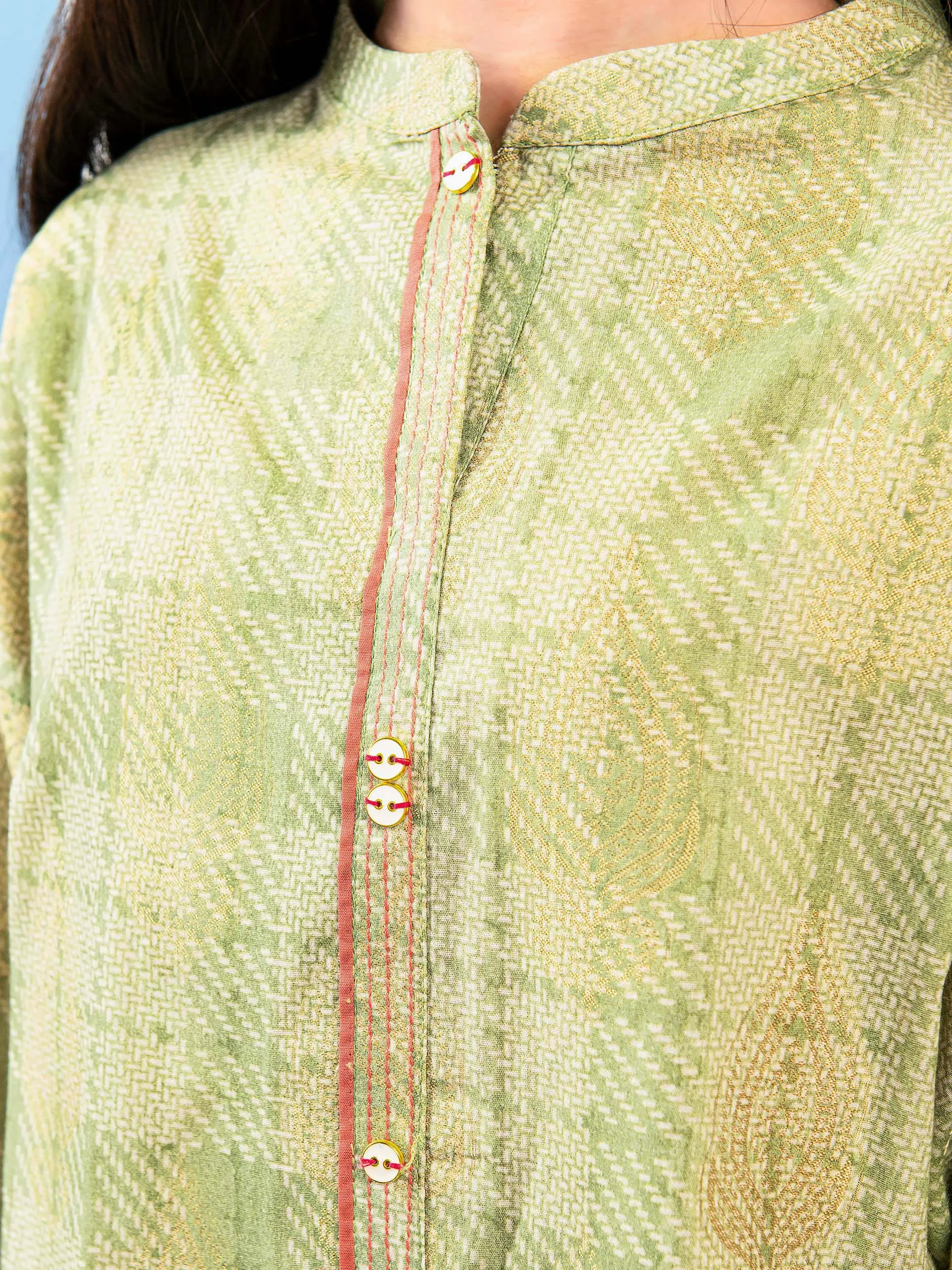 Emroidered Jacquard Suit