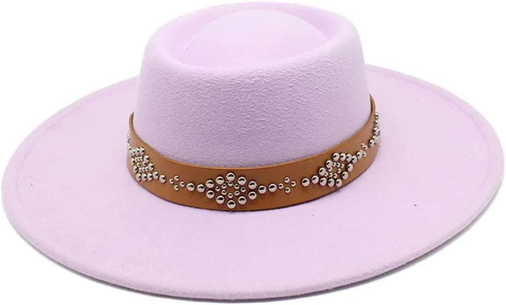 Fedora Hats for Women 9.5Cm Wide Brim Khaki Black Felted Dress Hat Panama Church Men Jazz Hat Sombreros