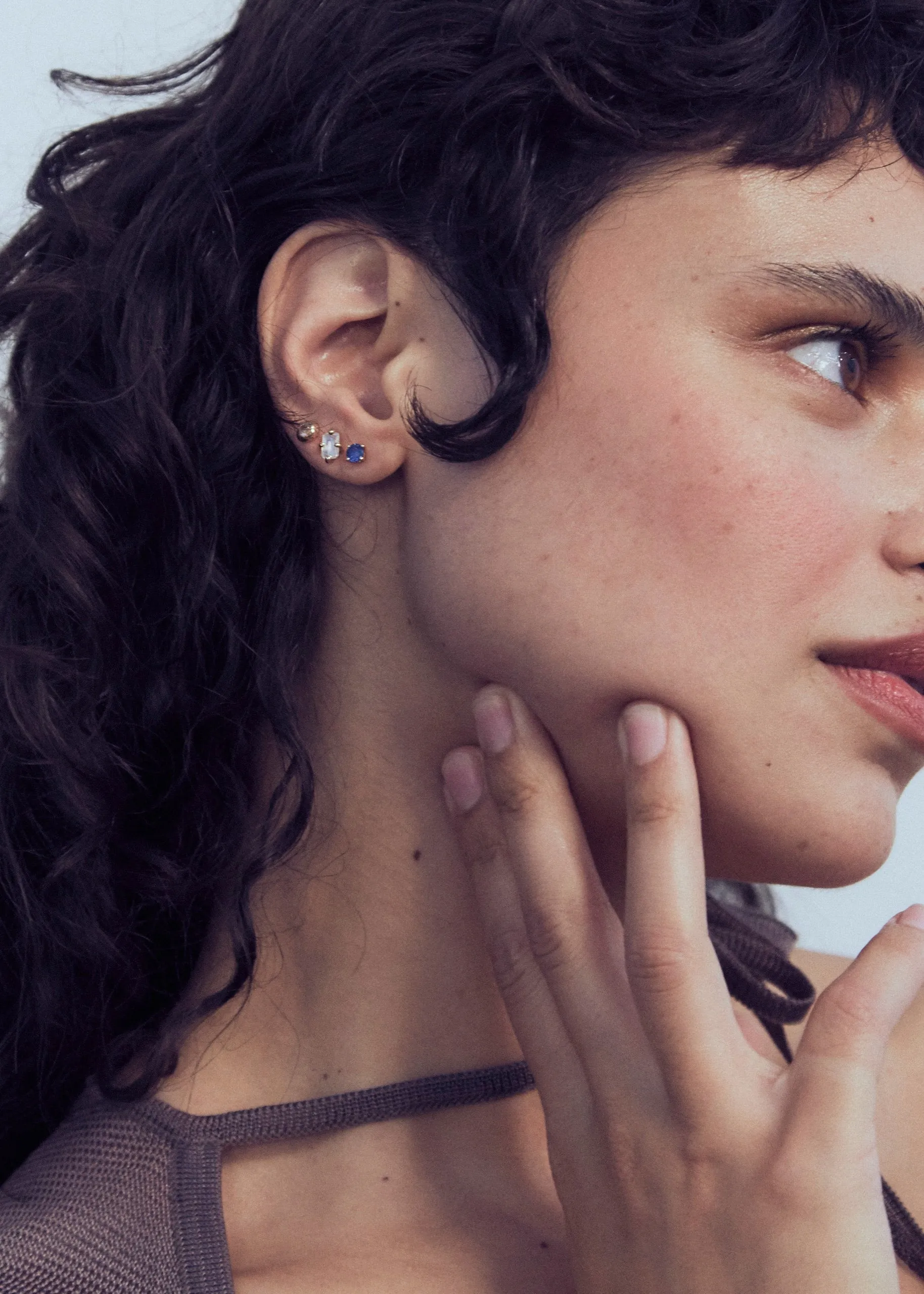 Guinevere Studs - Amethyst