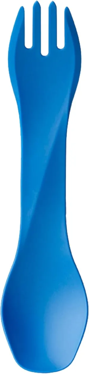 humangear GoBites Uno | Travel & Camping Utensils | Portable & Convertible Dining Ware | Multi-Functional Spork, Dark Blue