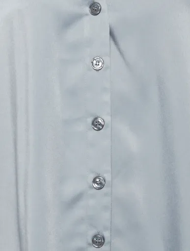 Idonna Satin shirt - Pebble Blue