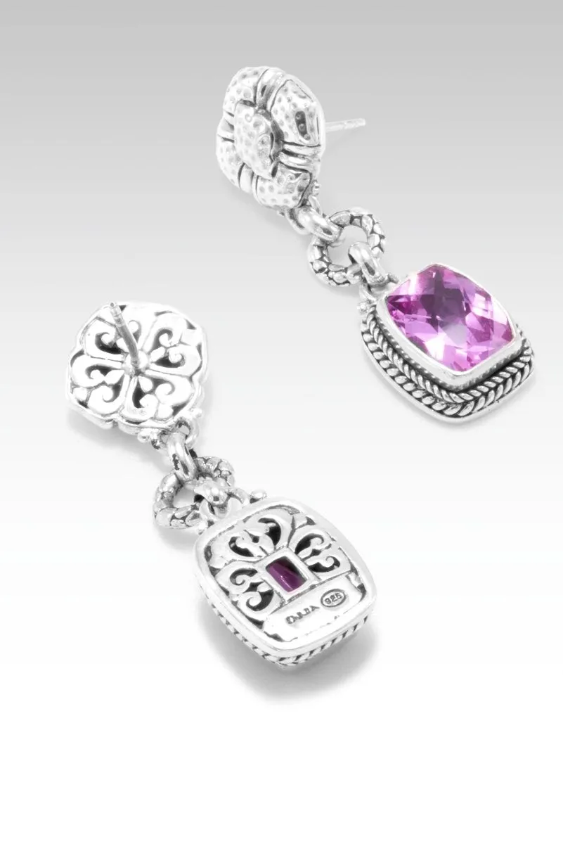 Inner Calm Earrings™ in Light Pink Lab Created Sapphire