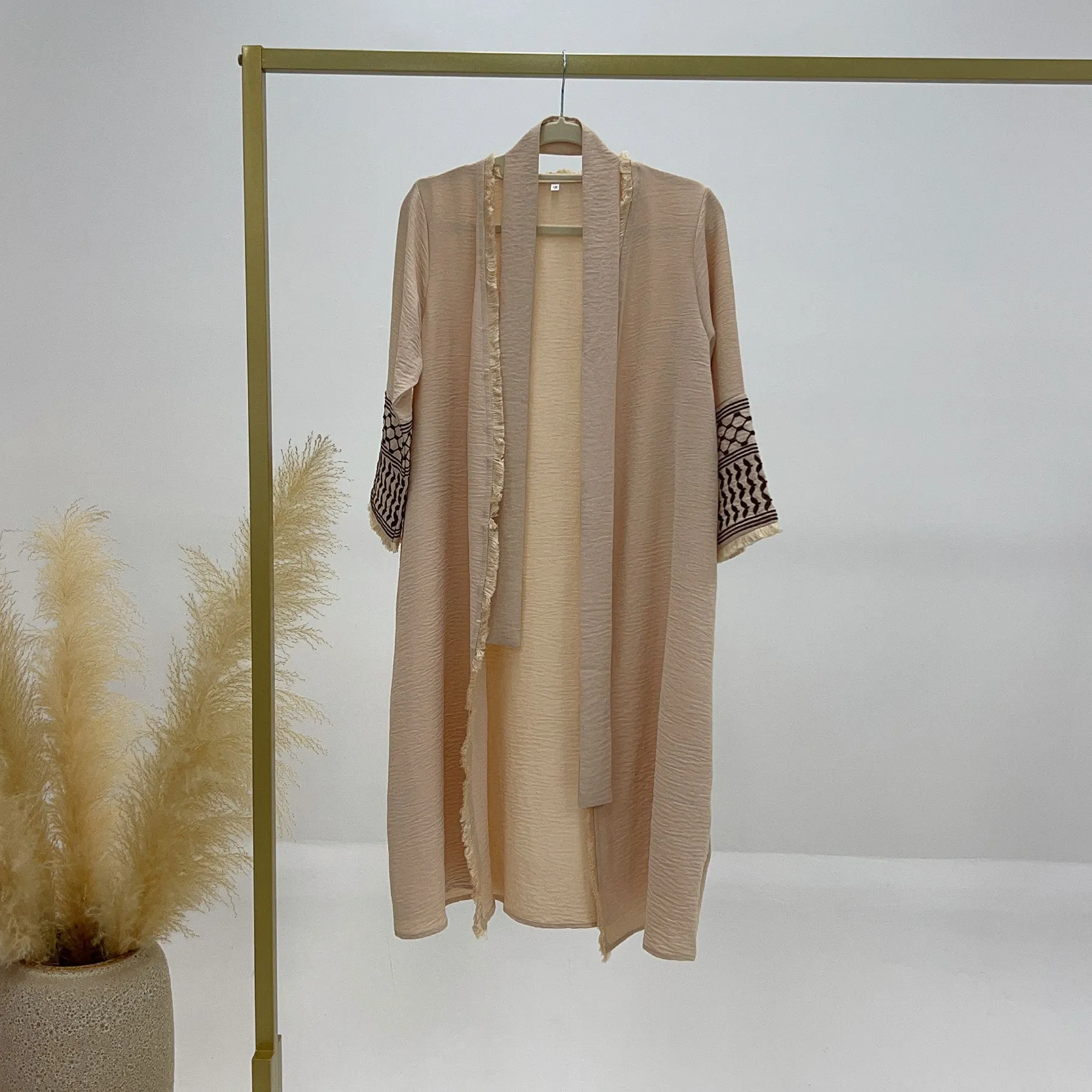 LR782 Beautifully embroidered tassel children's robe abaya BABY ABAYA abaya
