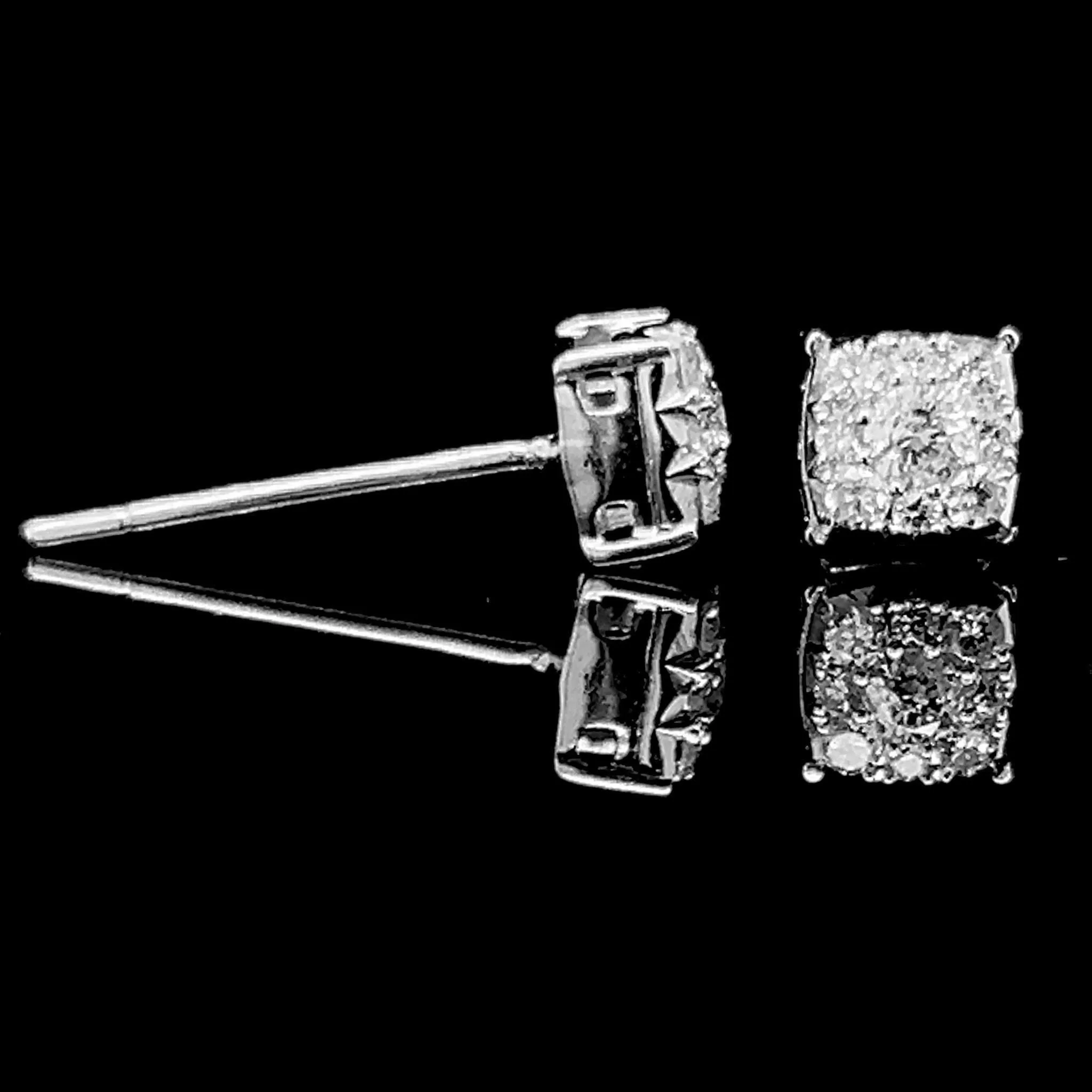 #LVNA2024 | Classic Cushion Paved Diamond Earrings 14kt
