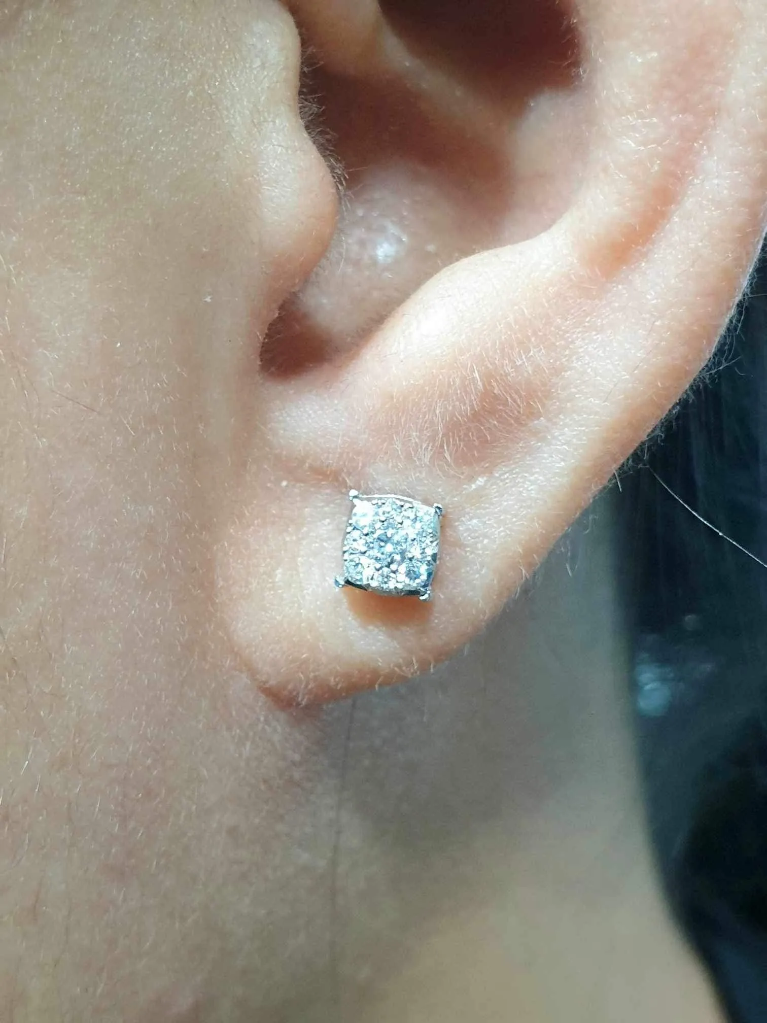 #LVNA2024 | Classic Cushion Paved Diamond Earrings 14kt