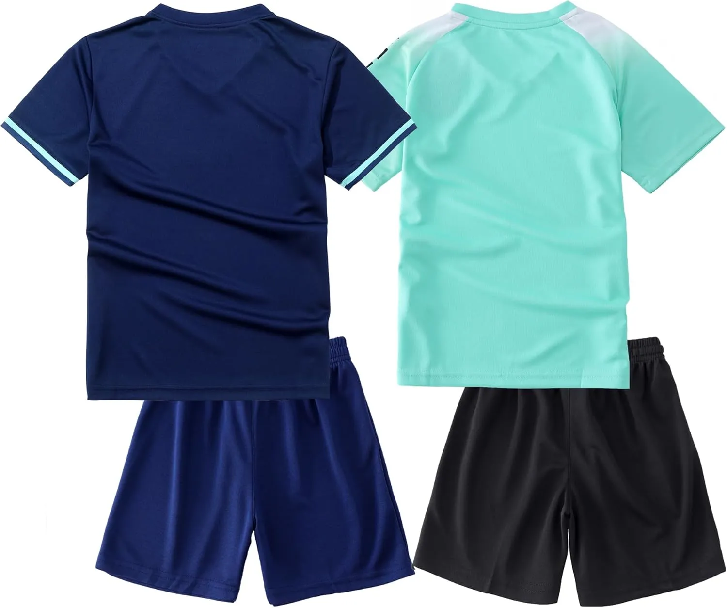 M2C Boys 2-Pack Jersey Soccer Knit Set Sport Team Uniform Shirt and Shorts