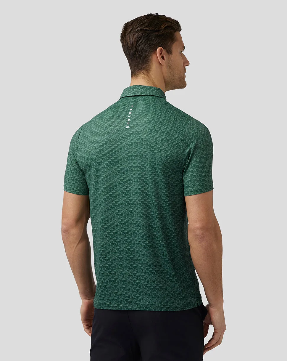 Men's Golf Printed Polo - Green