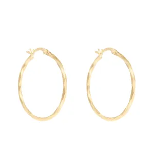 Ophelia Hoop Earrings - Solid Gold