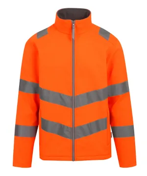 Orange - Hi-vis Pro contract Ablaze 2-layer softshell