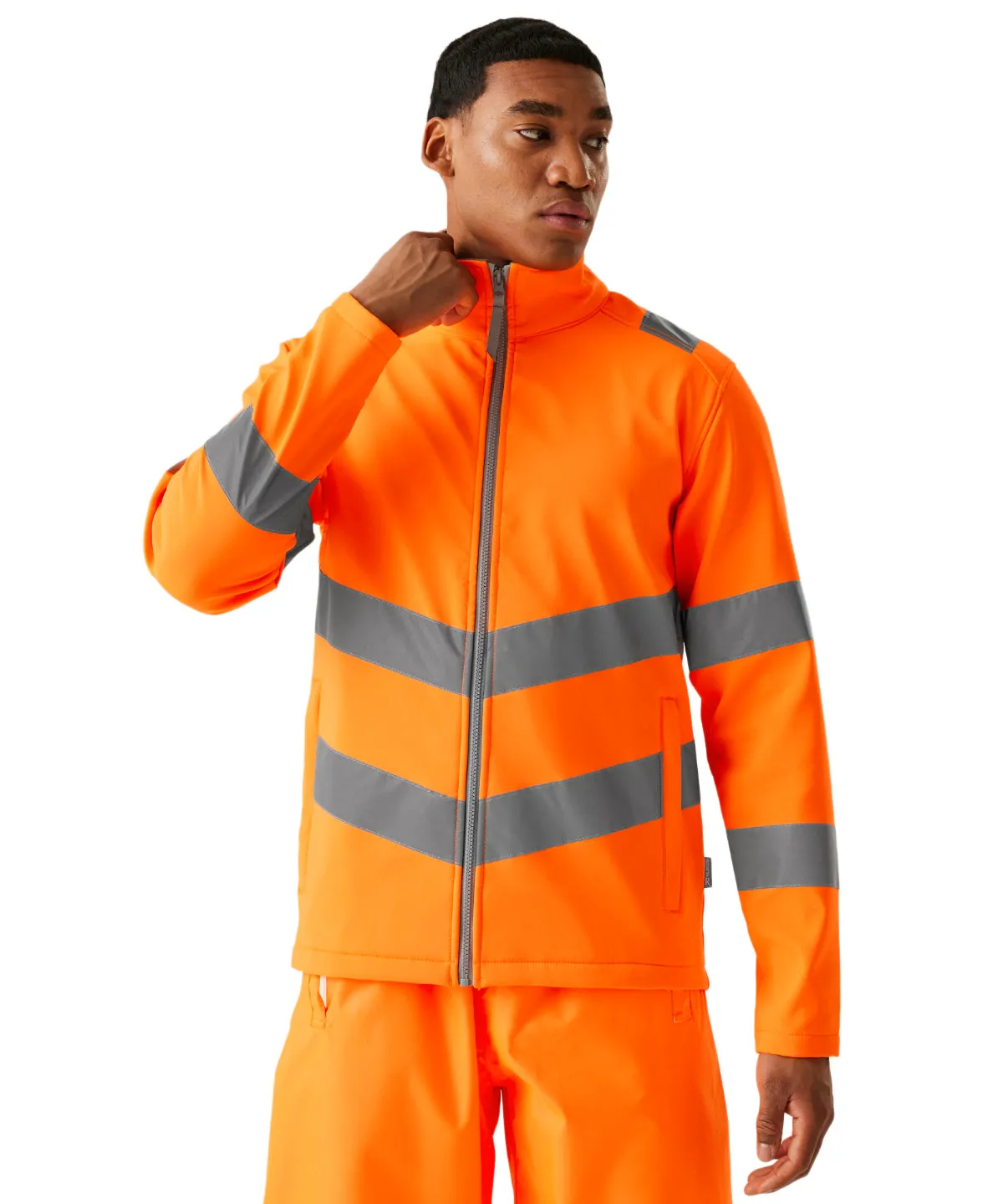 Orange - Hi-vis Pro contract Ablaze 2-layer softshell