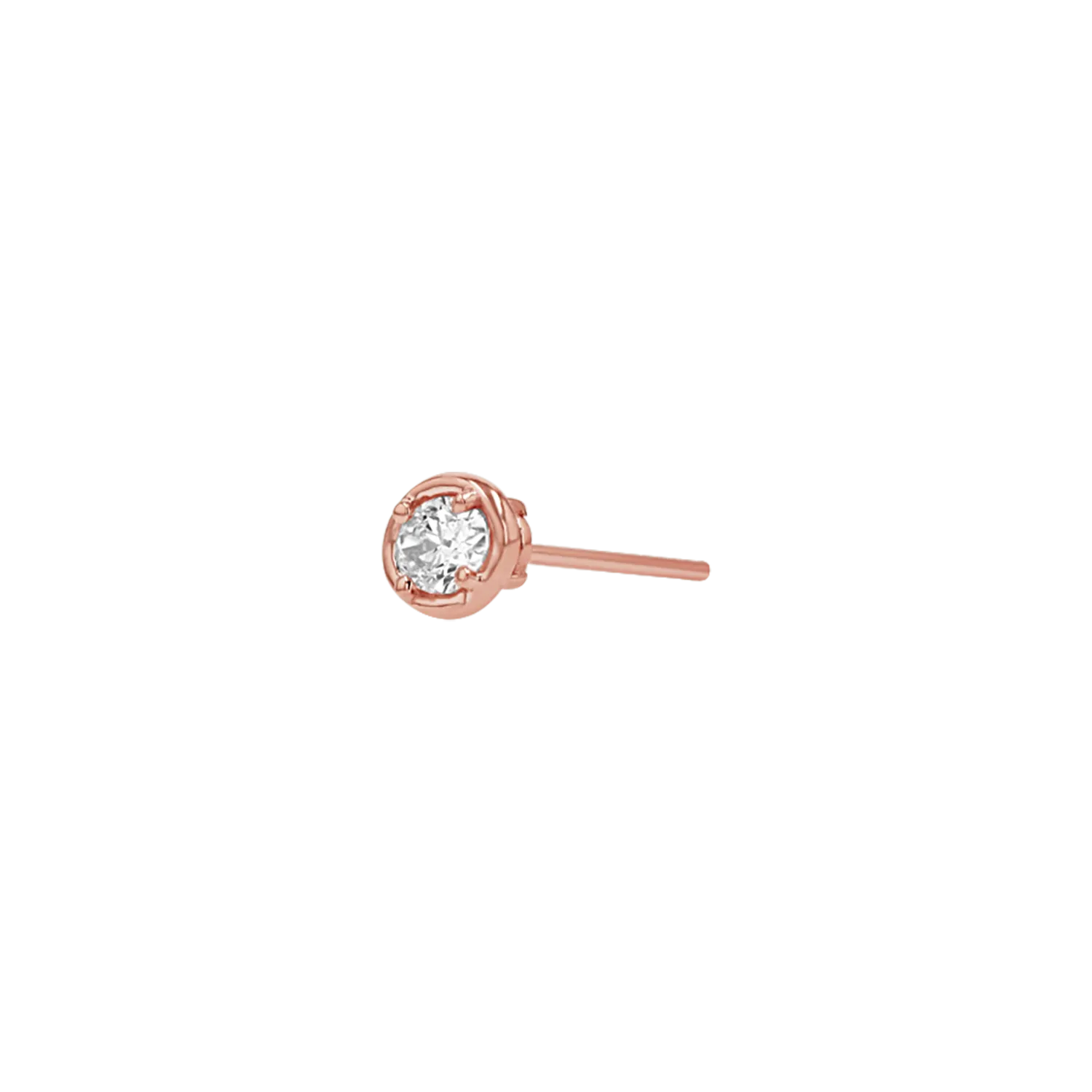 Oval Diamond Stud Earrings