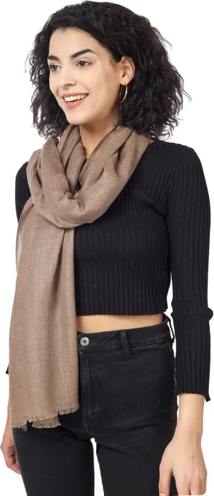 PASHWRAP Ultra-Thin Merino Wool Scarf Soft & Warm Kashmiri Cashmere Wrap for Women, Valentine's Gift Pack of 1