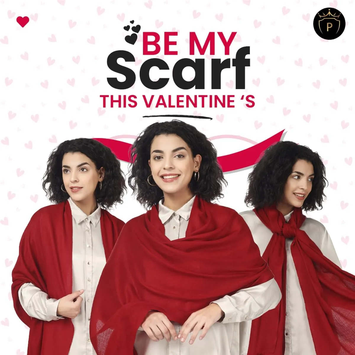 PASHWRAP Ultra-Thin Merino Wool Scarf Soft & Warm Kashmiri Cashmere Wrap for Women, Valentine's Gift Pack of 1