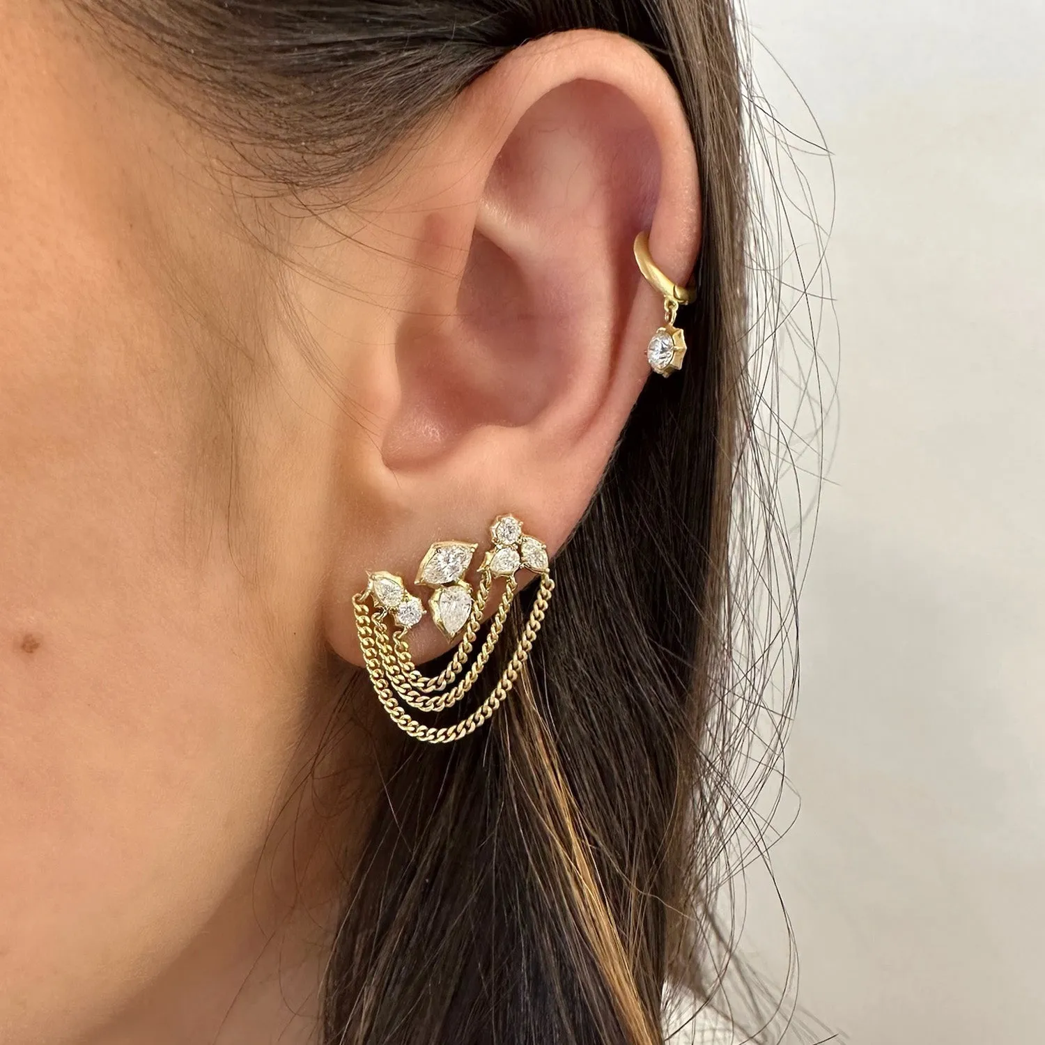 Posey Duo Chain Earrings