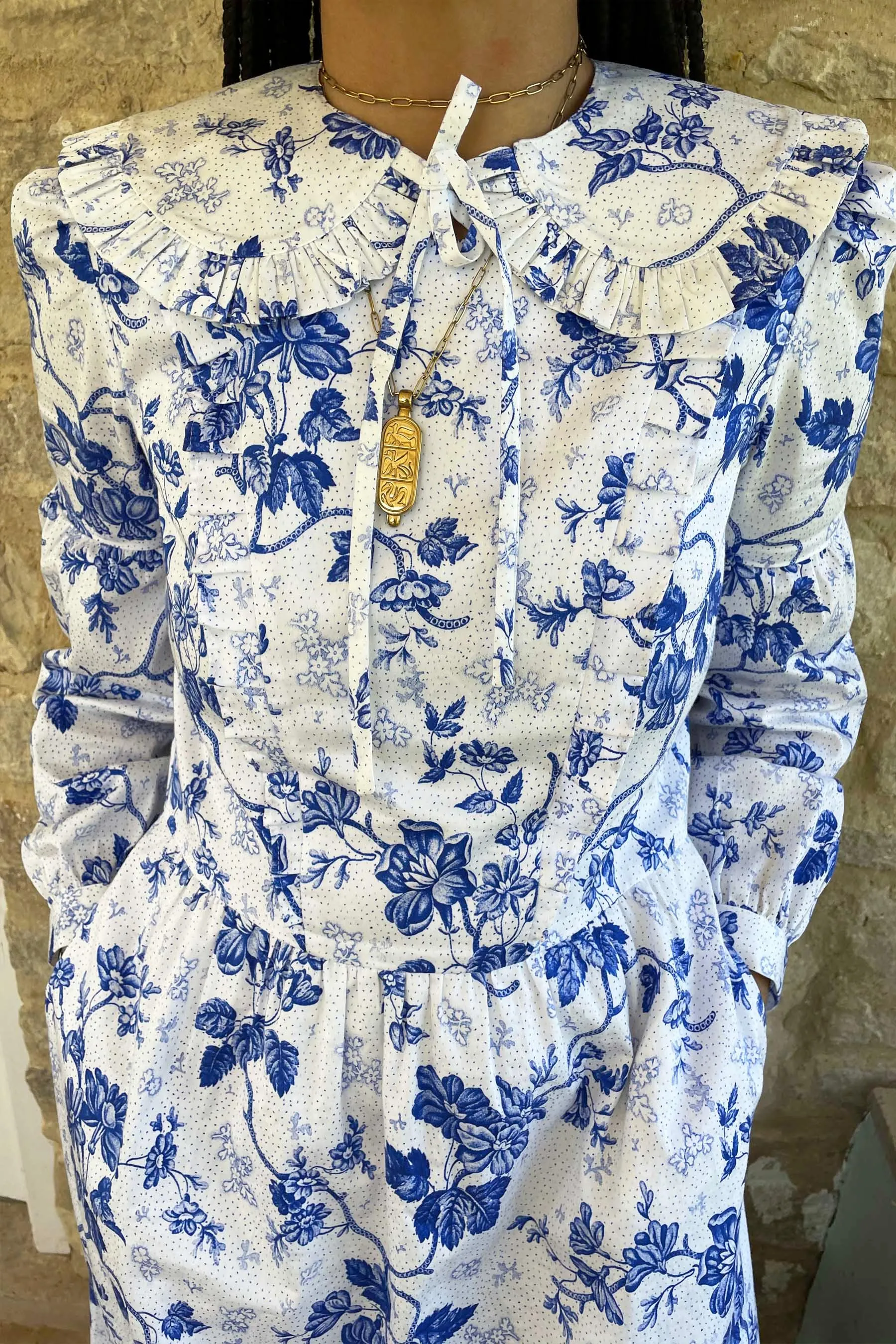 Printed Cotton Collar Large