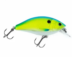 Rad 60 Squarebill Crankbait Lure | 2 1/2", 3/8 oz, Blue Chartreuse, Dives 2 ft.