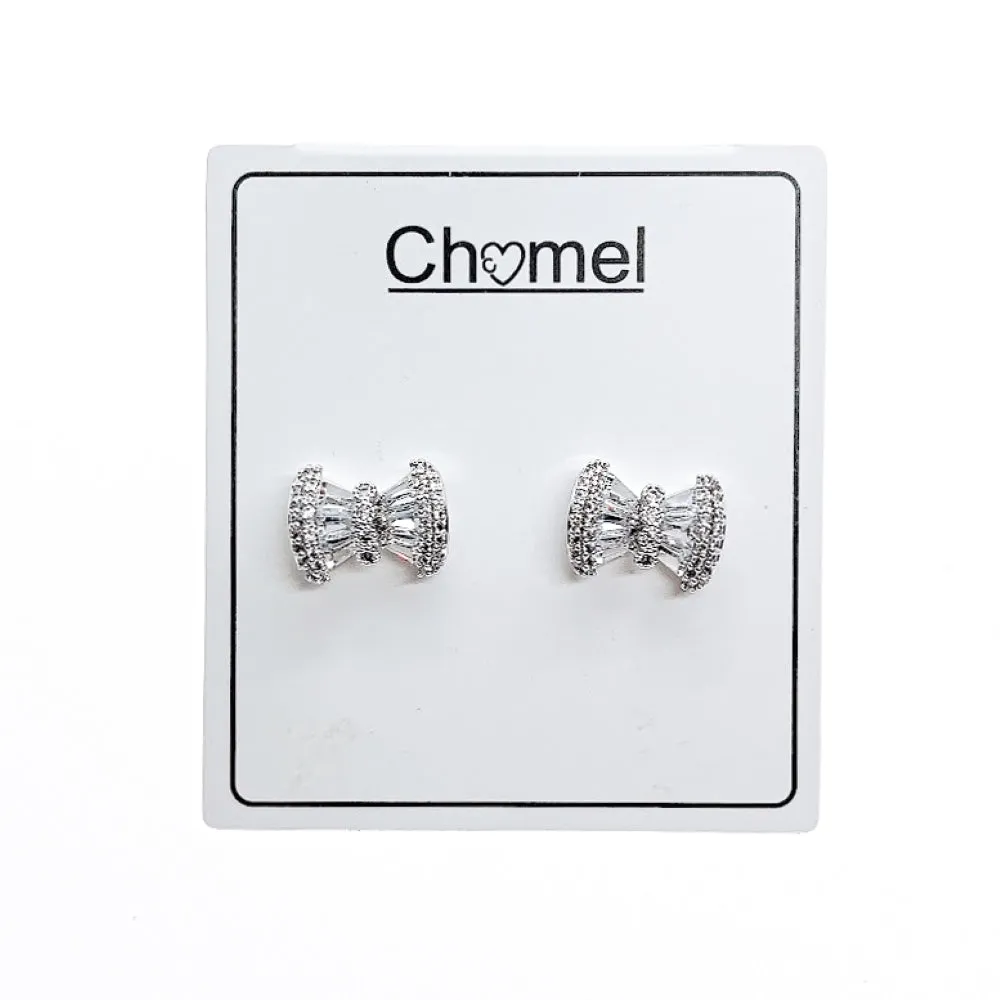 Ribbon Cubic Zirconia Earring