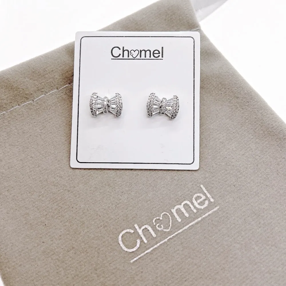 Ribbon Cubic Zirconia Earring