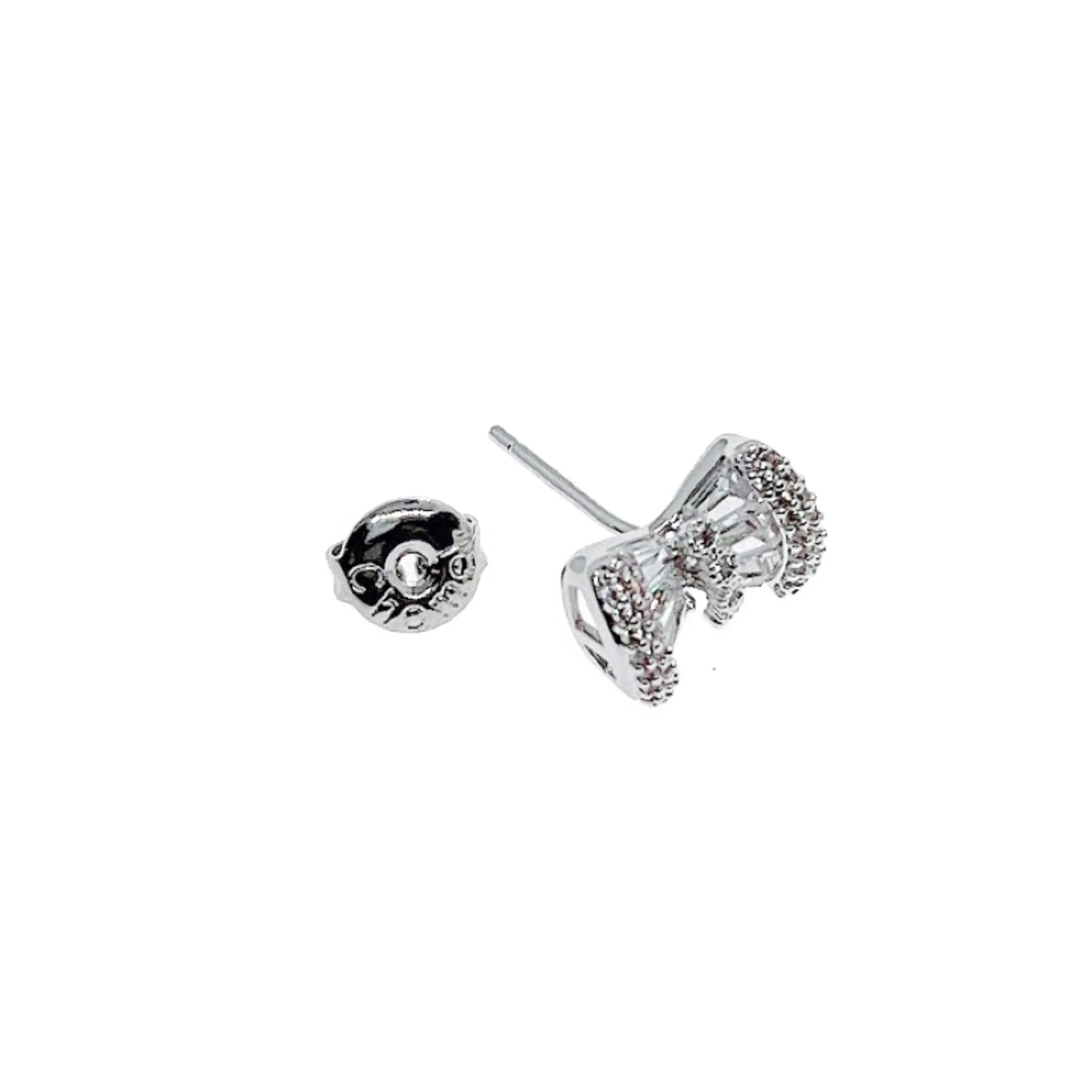 Ribbon Cubic Zirconia Earring
