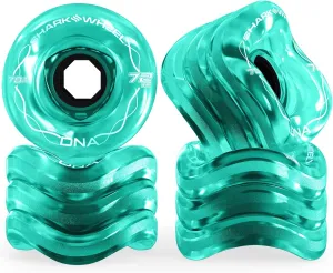 Shark Wheel 72mm Longboard Cruising Wheels, DNA Formula, Set of 4 Wheels