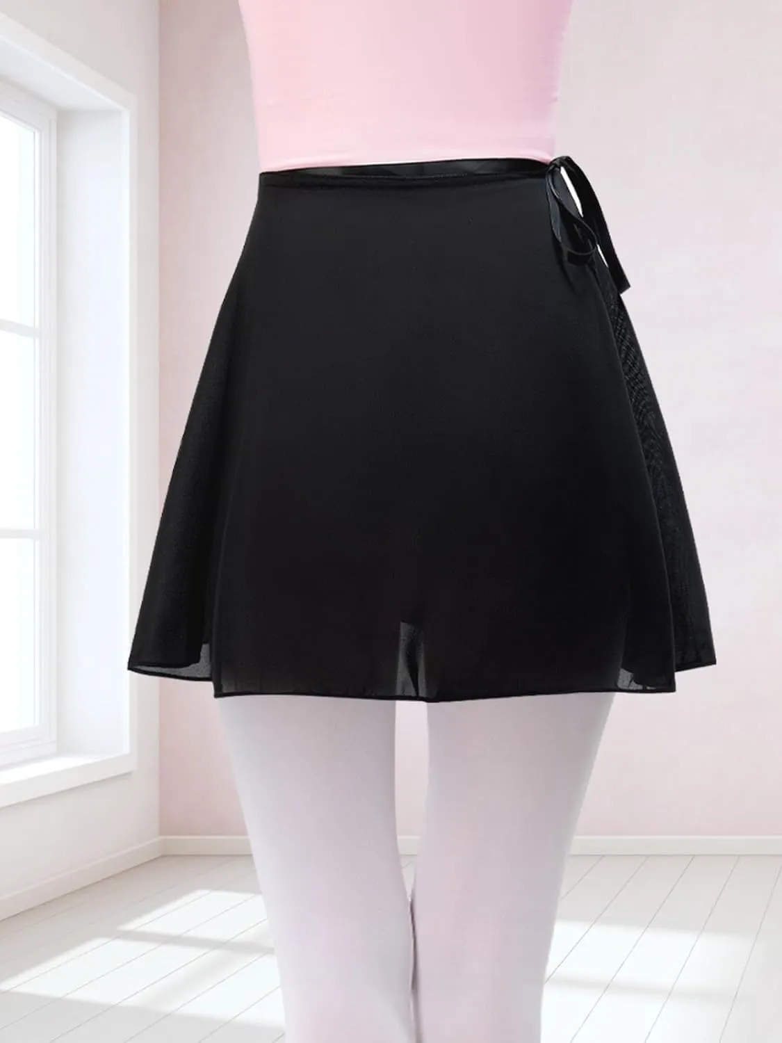 Soudittur Ballet Wrap Skirts Chiffon Dance Skirt for Toddler/Girls/Women