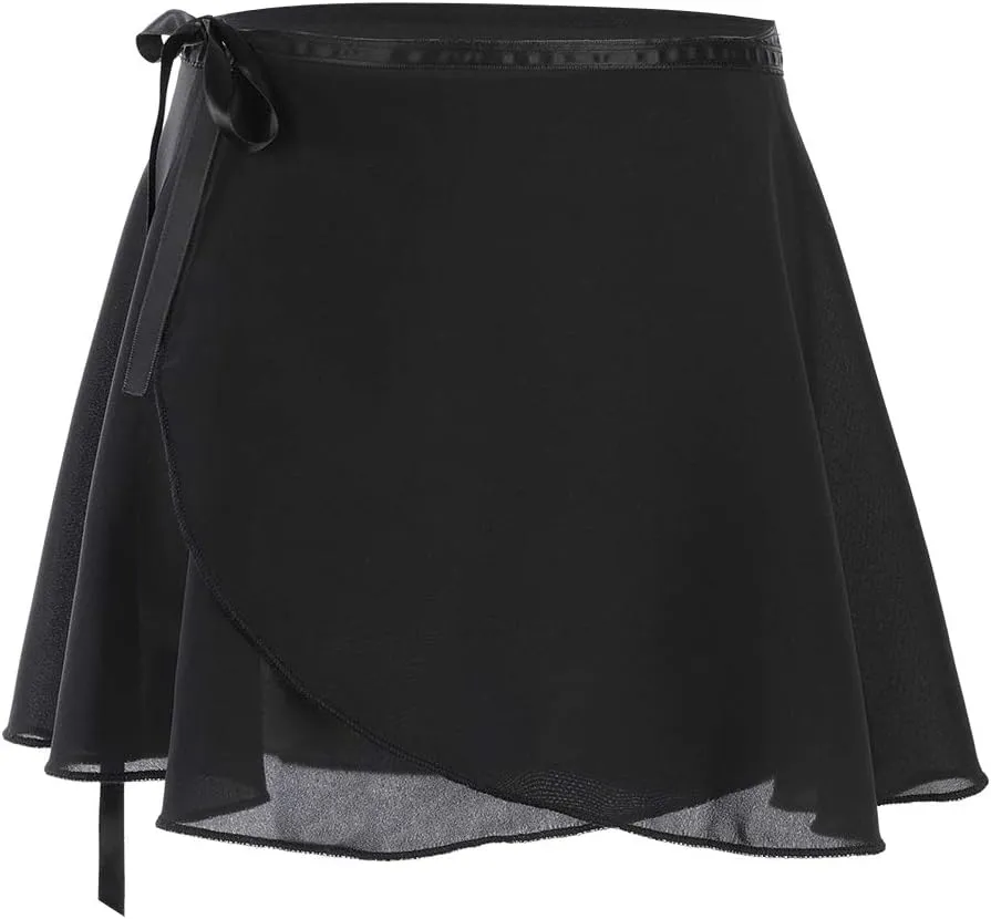 Soudittur Ballet Wrap Skirts Chiffon Dance Skirt for Toddler/Girls/Women