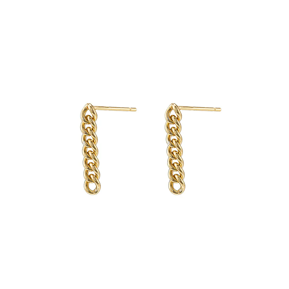 Sterling Silver Chain Drop Earrings