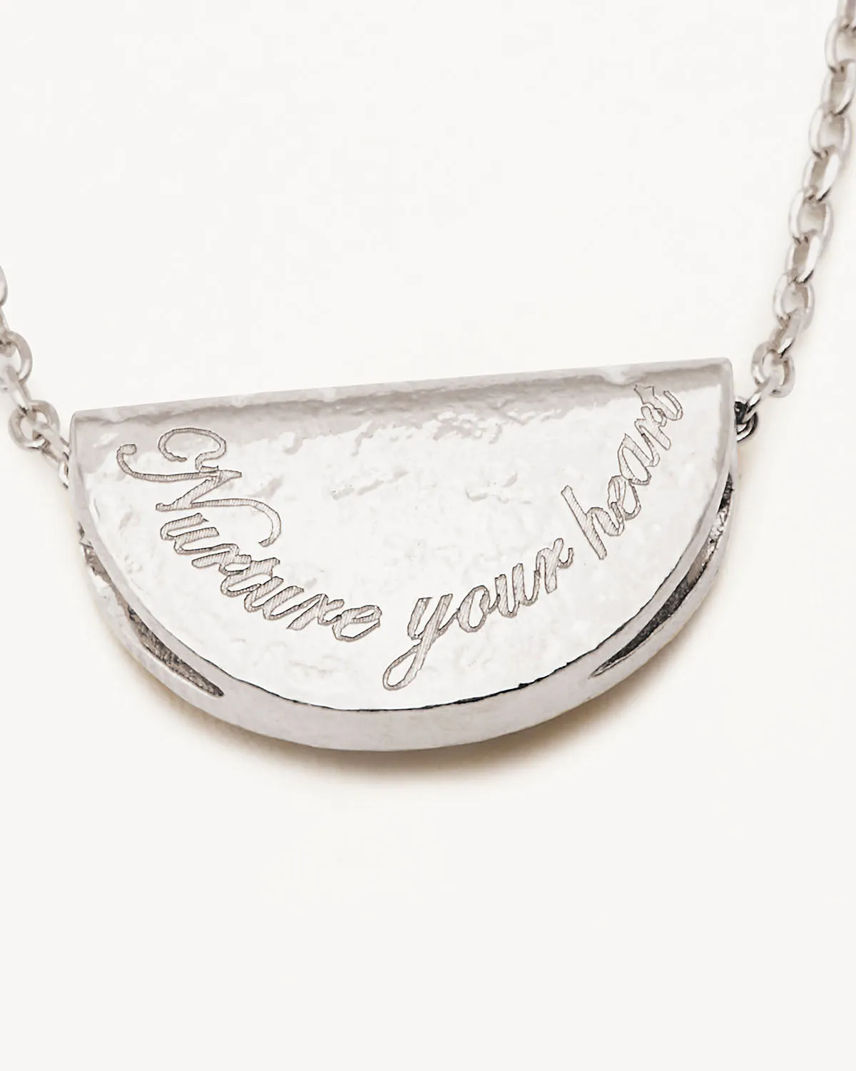 Sterling Silver Lotus Birthstone Necklace - May - Emerald