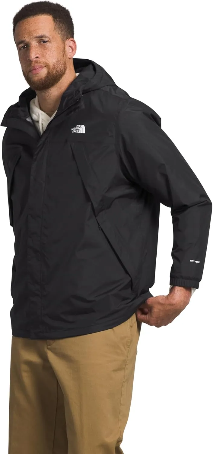 THE NORTH FACE Men's Antora Jacket (Standard & Big Size) | Windproof & Waterproof Rain Coat, Adjustable 3-Piece Hood