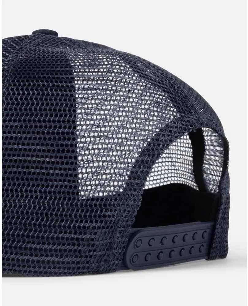 Thrasher Embroidered Outlined Mesh Hat - Navy Blue