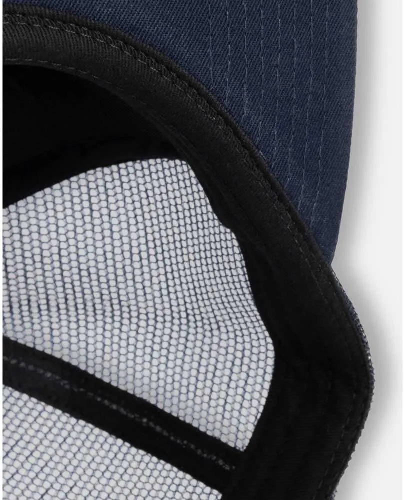 Thrasher Embroidered Outlined Mesh Hat - Navy Blue