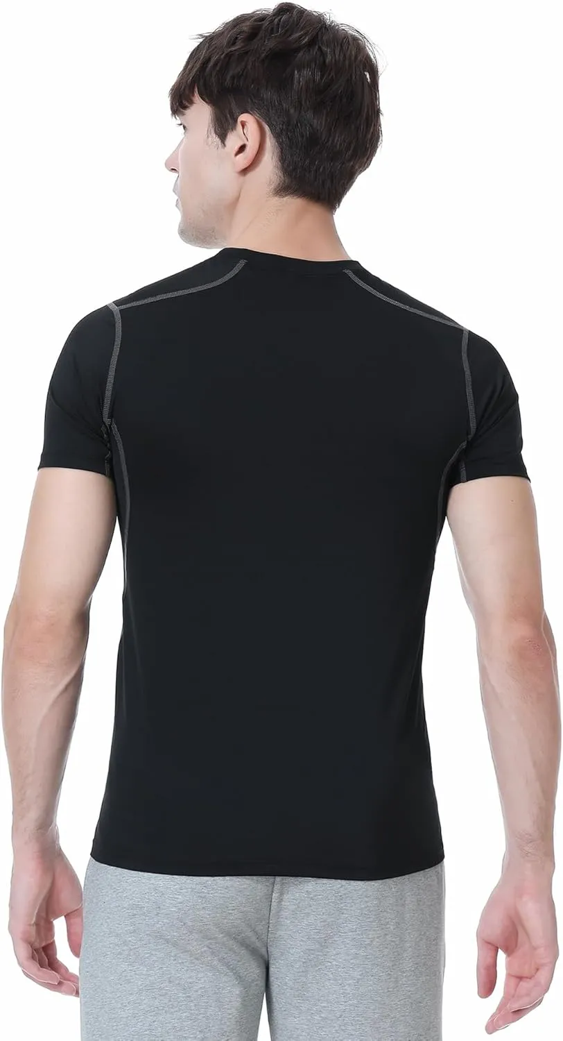 TopTie Custom Compression Base Layer Short Sleeve Personalized Men's Sublimation Clothing