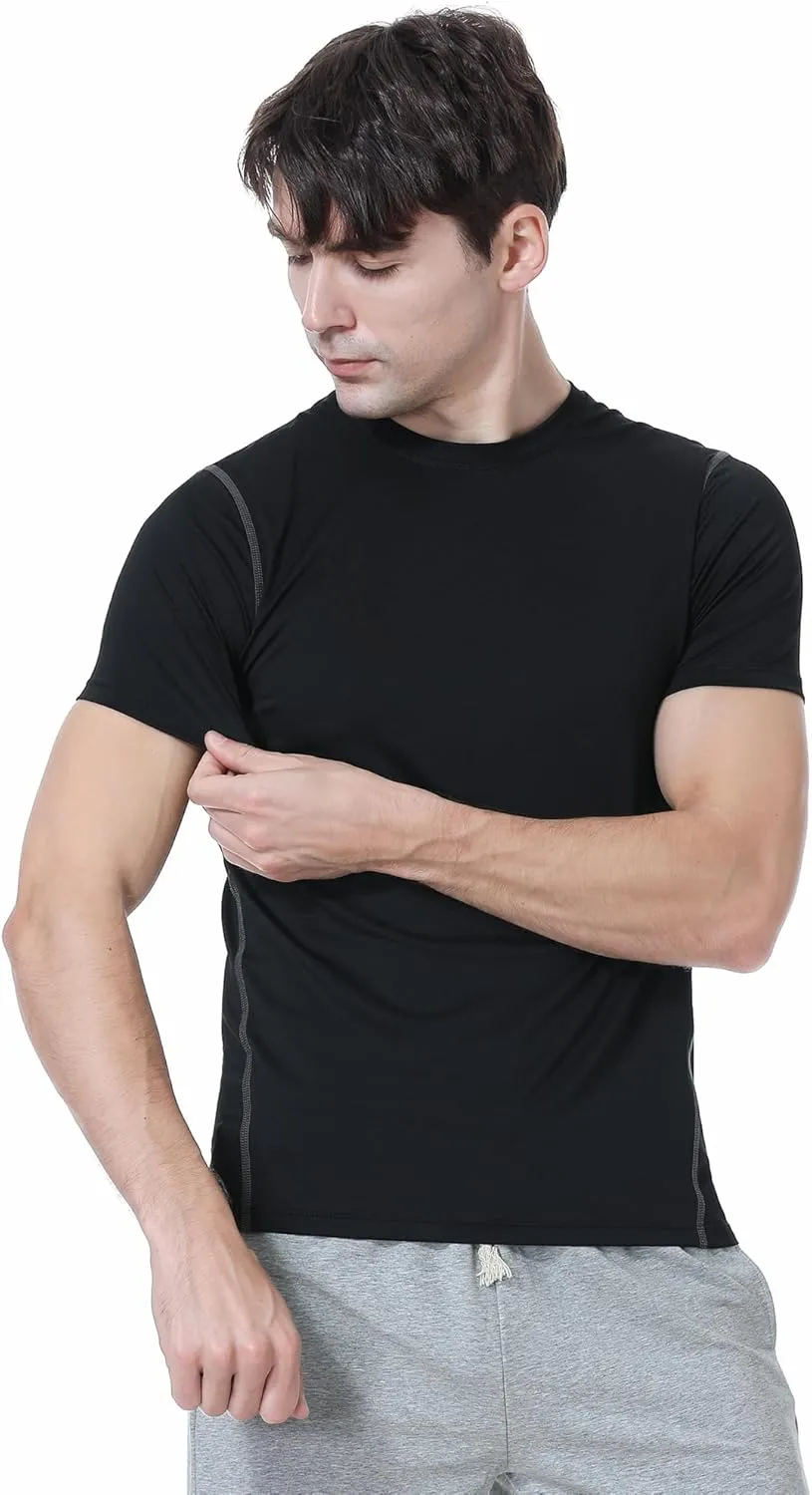 TopTie Custom Compression Base Layer Short Sleeve Personalized Men's Sublimation Clothing