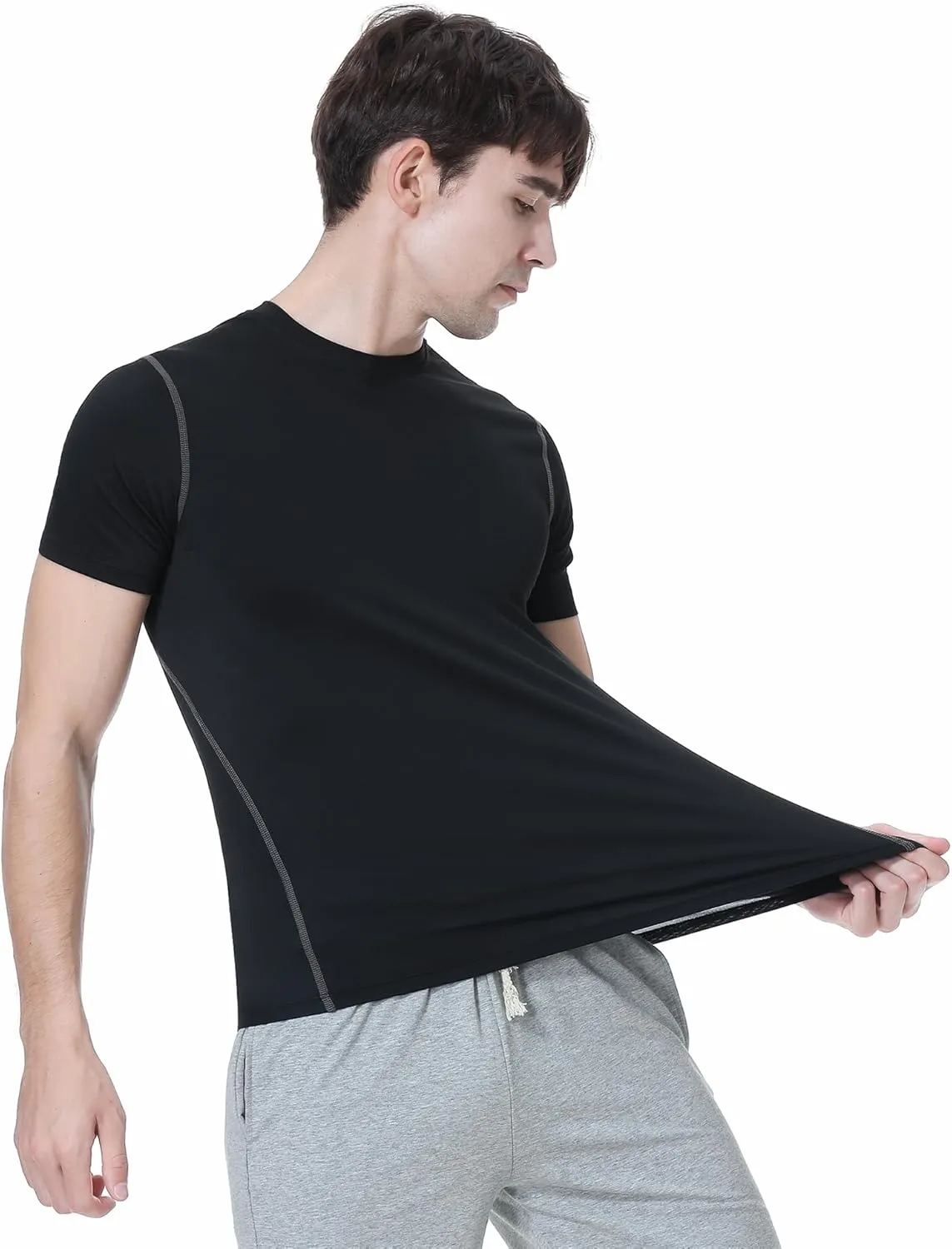 TopTie Custom Compression Base Layer Short Sleeve Personalized Men's Sublimation Clothing