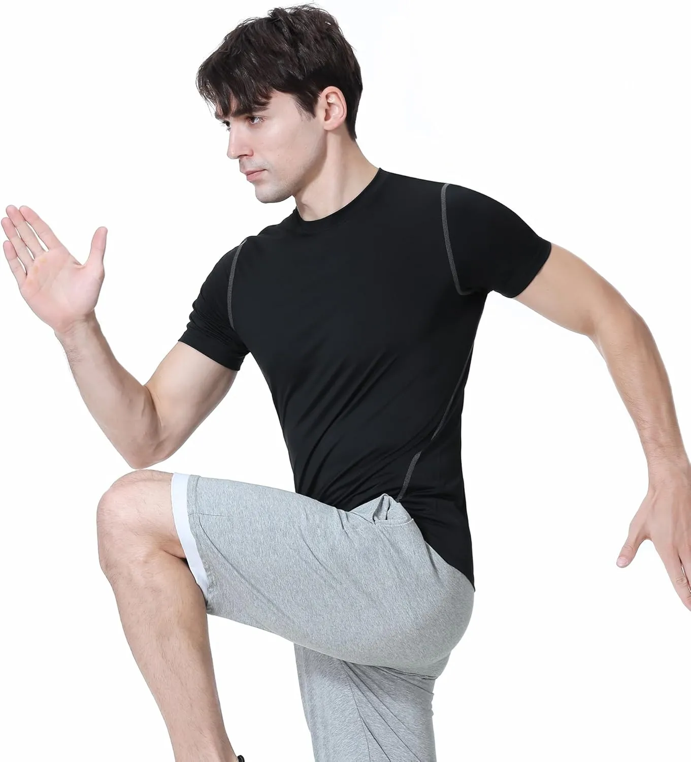 TopTie Custom Compression Base Layer Short Sleeve Personalized Men's Sublimation Clothing
