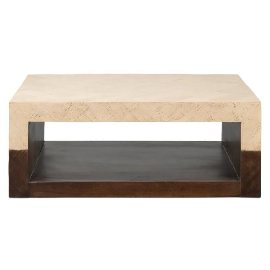 Tow-Tone Modern Wood Coffee Table