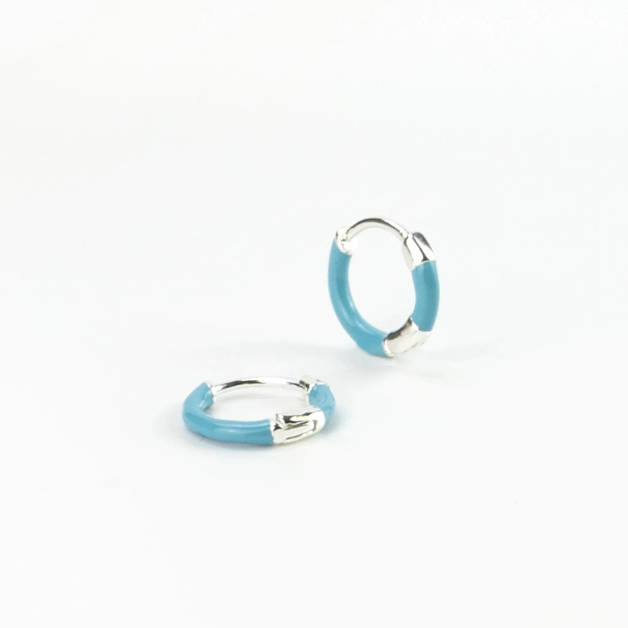 Tugel Enamel Huggie Hoops